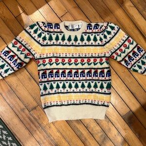 Shetland Wool Fair Isle Sweater